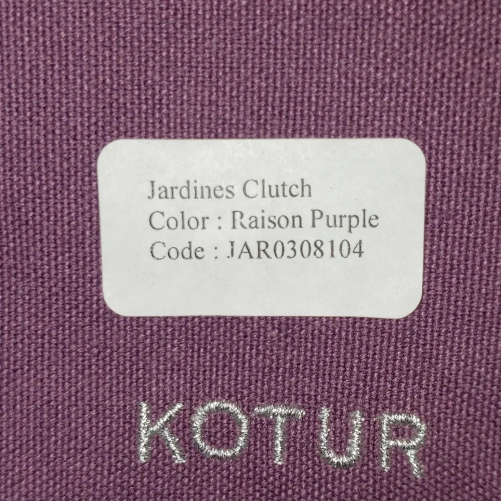 Vintage KOTUR Raisin‎ Purple Jardines Clutch